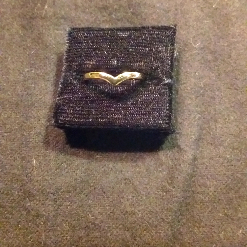 Gold V Shape Toe Ring